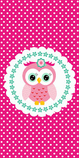 Pink Owl Quinceanera  Free Printable Labels.