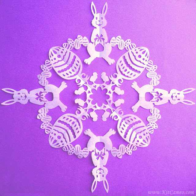 paper-cut snowflakes with highly detailed