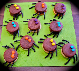 Galletas de Halloween araña