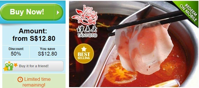 Tanyoto groupon offers, discount, groupon Singapore, Clarke Quay