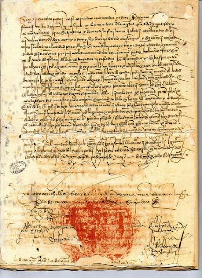 Imagen: "Las Leyes de Burgos", 27 diciembre 1510