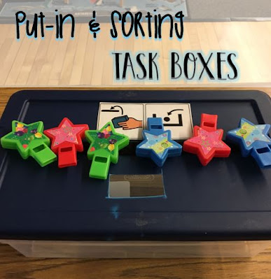 Put-in & Sorting Task Boxes for Special Education