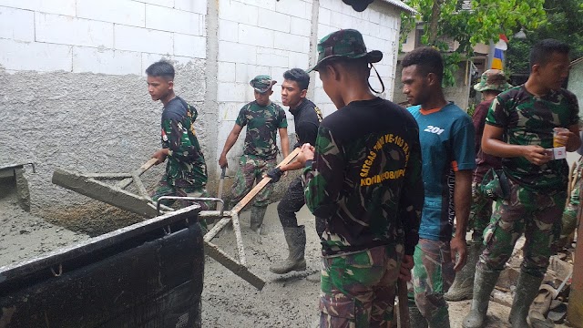 Pekerjaan Fisik Pengecoran Jalan TMMD Capai 40 Persen