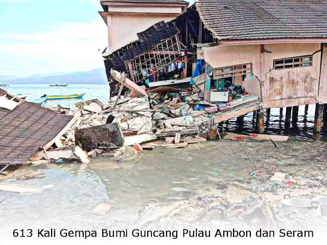 613 Kali Gempa Bumi Guncang Pulau Ambon dan Seram