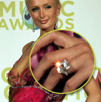 24 Carats Diamond Rings of  Paris Hilton Worth - famous engagement rings