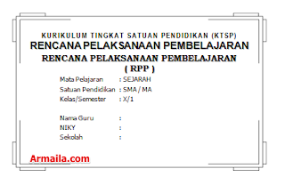 Download RPP KTSP Sejarah Kelas X SMA