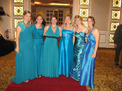 teal wedding party wedding dress rental