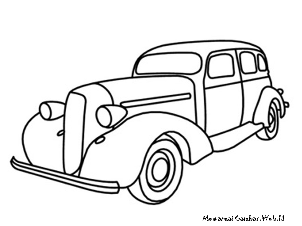 Gambar Sketsa Mobil Yang Mudah Sobsketsa