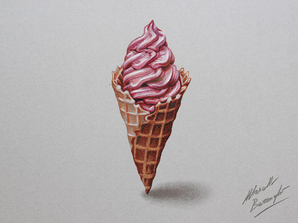 Marcello Barenghi: Drawing an ice cream cone