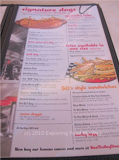 Steel Trolley Diner's Menu Page 3