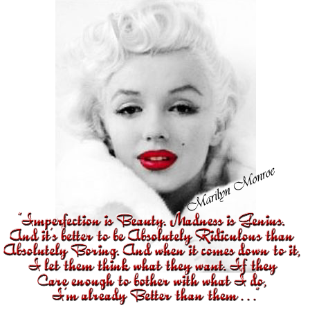 Marilyn Monroe Being a sex symbol is a heavy load to carry especially when 