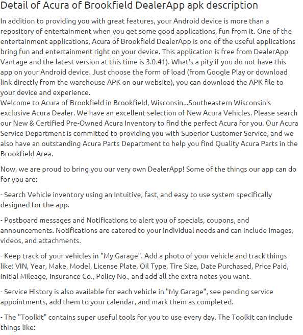 Acura of Brookfield DealerApp 3.0.41 apk