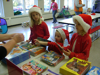 children selecting books