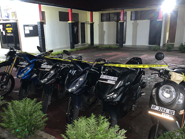 Enam Unit Sepeda Motor Tak Bertuan Diamankan Polsek Bintan Utara di Pelabuhan ASDP Tanjung Uban