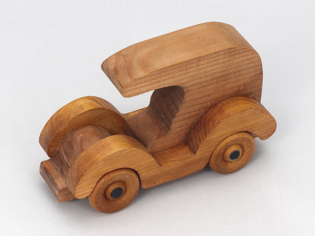 Handmade Wood Toy Car/Panel Truck Christmas Tree Ornament