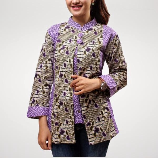  Model  Baju Muslim Batik  Terbaru untuk Wanita 