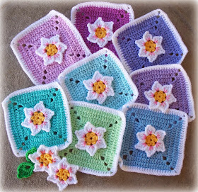 flower crochet squares