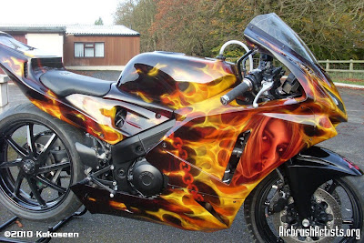 Honda VFR 400 Sport Motorcycle Airbrush