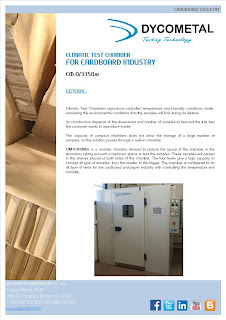  Climatic chamber fro cardboard
