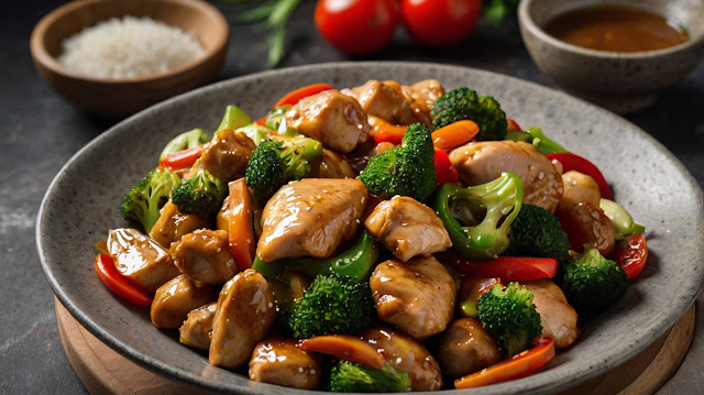 Chicken Stir-Fry: Common in Asian cuisine with vegetables, soy sauce, and other seasonings.
