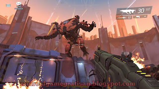 Game keren yang gres rilis dan masih hangat Shadowgun Legend apk + obb