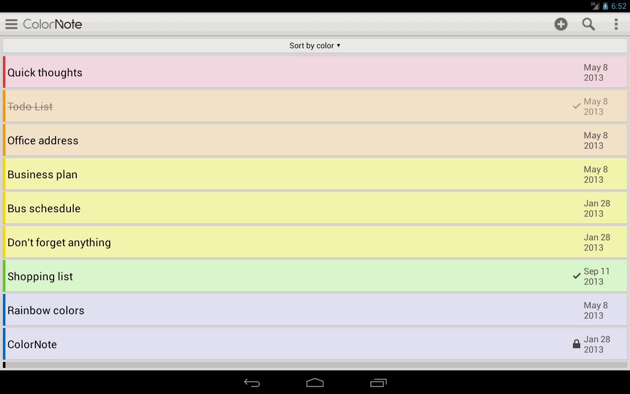  ColorNote Notepad Notes To do [App] [Android]