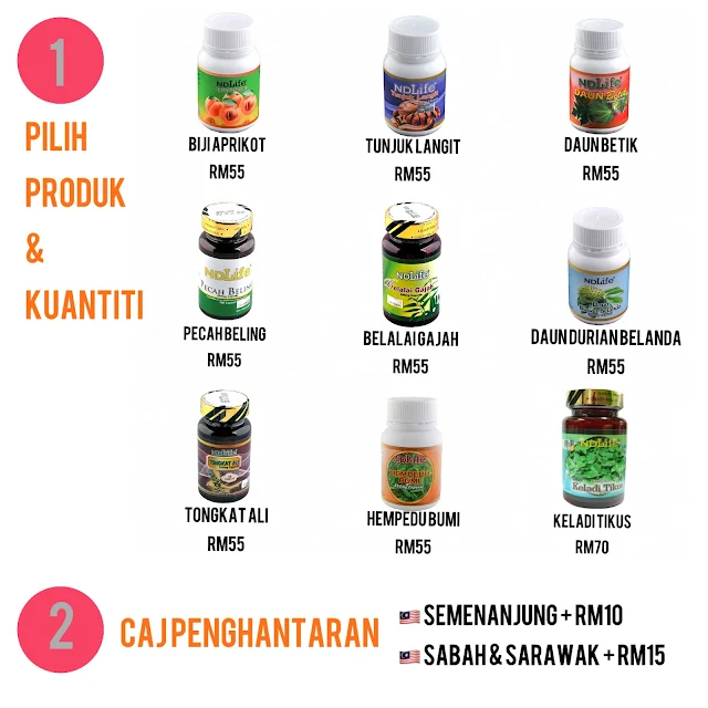 cara pembelian produk ndlife