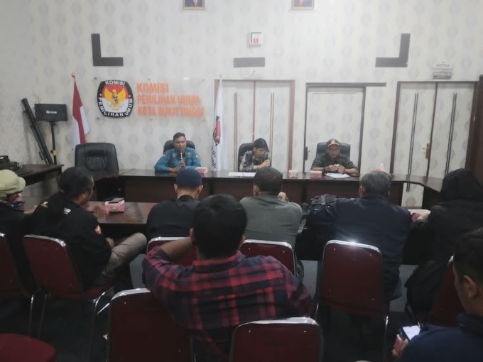 KPU Kota Bukittinggi Umumkan DCS Legislatif, 311 Lolos 39 Gagal Verifikasi