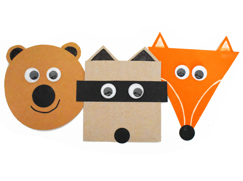 2d animal shape craft for toddlers and preschoolers