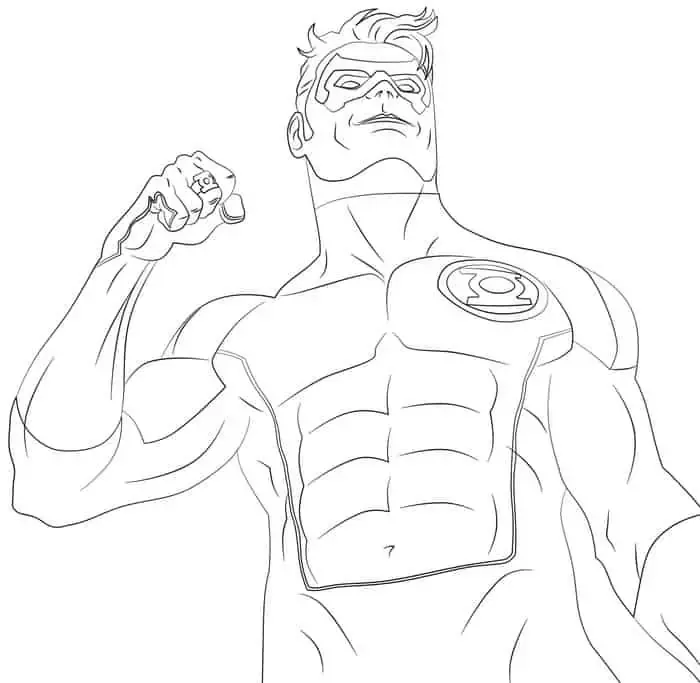 Images Green Lantern Coloring Pages