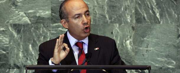 Calderón pide a ONU detener tráfico de armas