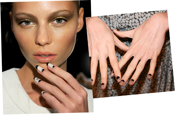 reverse moon manicure. Moon Manicures amp; Daily Candy