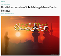 Dua Rakaat sebelum Subuh Mengalahkan Dunia Seisinya - Kajian Islam Tarakan