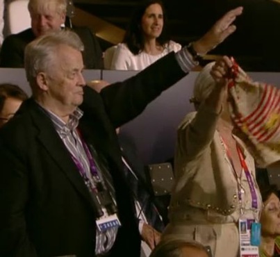 Nazi salute at 2012 Olympics opening