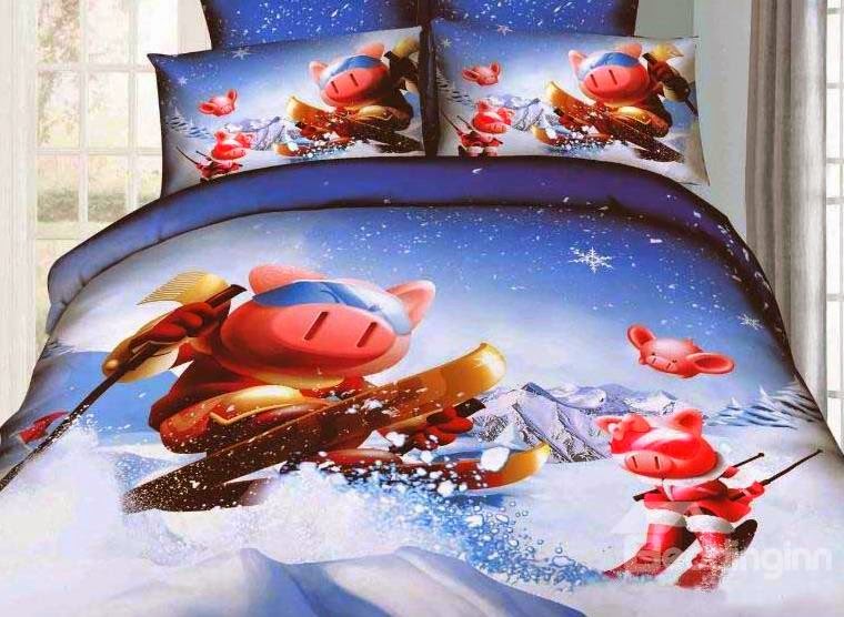 http://www.beddinginn.com/product/New-Arrival-Lovely-Skiing-Cartoon-Pigs-4-Piece-Bedding-Sets-10872523.html