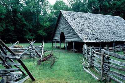 Barn, Mountain Farm Museum, Great Smoky Mountain