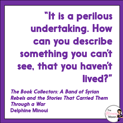 The Book Collectors tells the story of young men building a library in the midst of conflict. Read on for my review and ideas for classroom use.