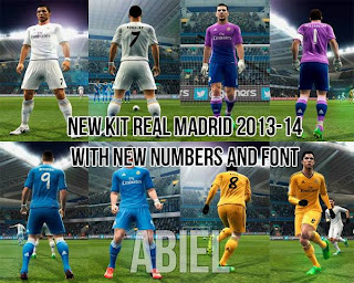 Real Madrid Kit 2013-2014 (New Font & Numbers) by Abiel