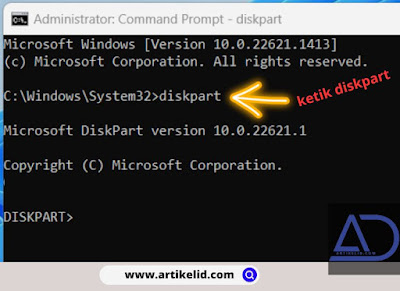 Mengatasi Flashdisk Unallocated Menggunakan Command Prompt.