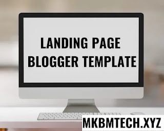 app landing page blogger template