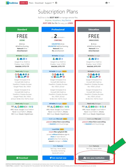 Cách đăng kí RaiDrive Edu miễn phí 1 năm