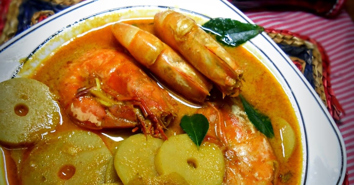 GULAI UDANG DAN REBUNG  Fiza's Cooking