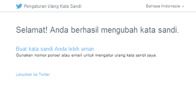 cara memulihkan kata sandi akun twitter