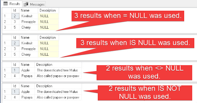 IS NULL Operator