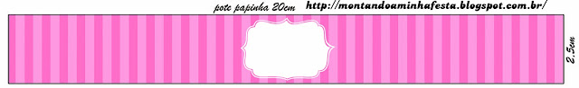 Pink Stripes Free Printable Labels.