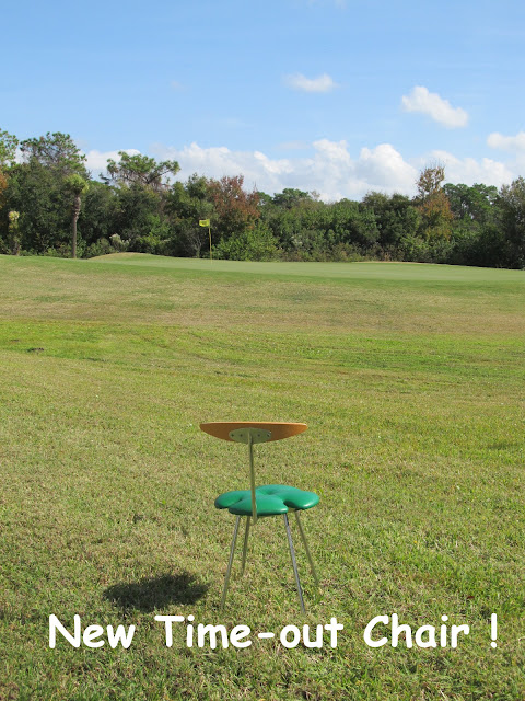 Time out Chair on the Golf Course by Beth Ann Strub