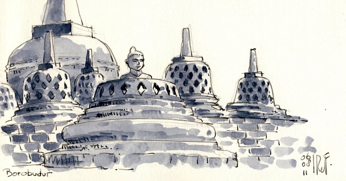 Borobudur Indonesia Urban Sketchers