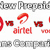 Jio VS Airtel VS Vodafone latest Recharge Plans Compared
