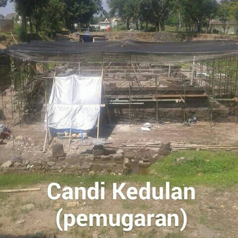 pemugaran candi kedulan sleman yogyakarta