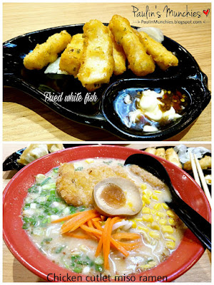 Paulin's Munchies - Ajisen ramen & Osaka Ohsho at Tiong Bahru Plaza - Chicken cutlet miso ramen with fried white fish